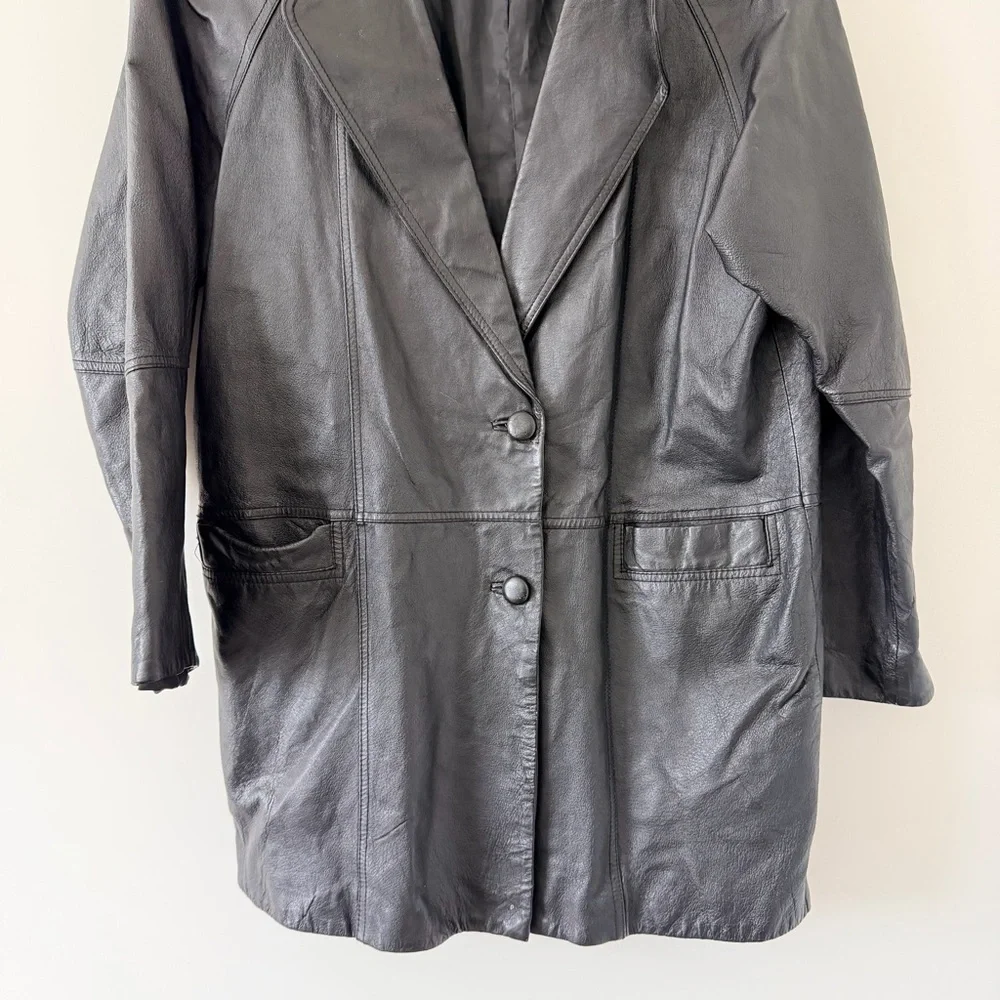 Vintage Black Leather Jacket